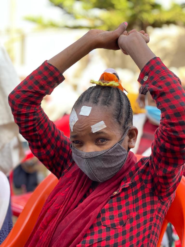 Degnesh, a young blind woman from Ethiopa